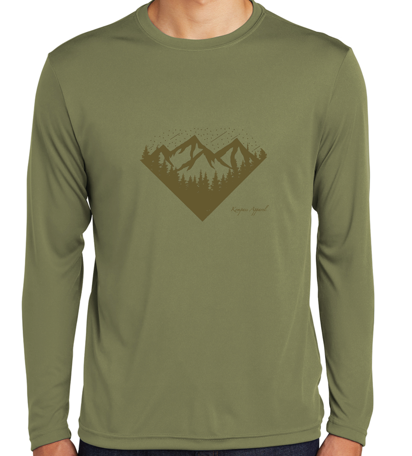 Olive Tech Long Sleeve Tee