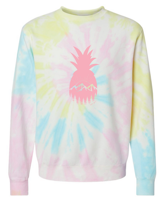 Sunset Swirl Pineapple Crew Sweatshirt