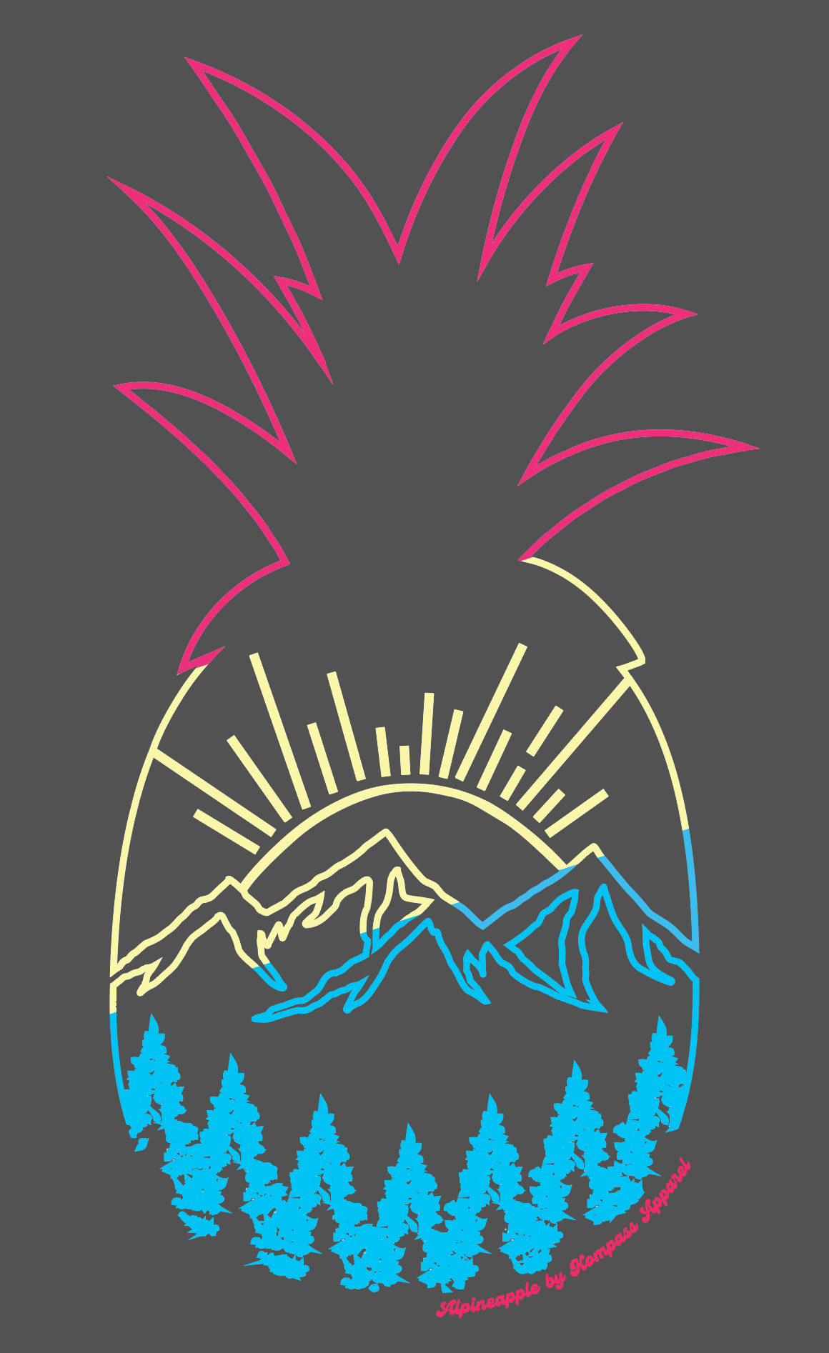 Sunset Swirl Alpineapple Hooded Sweatshirt Dress