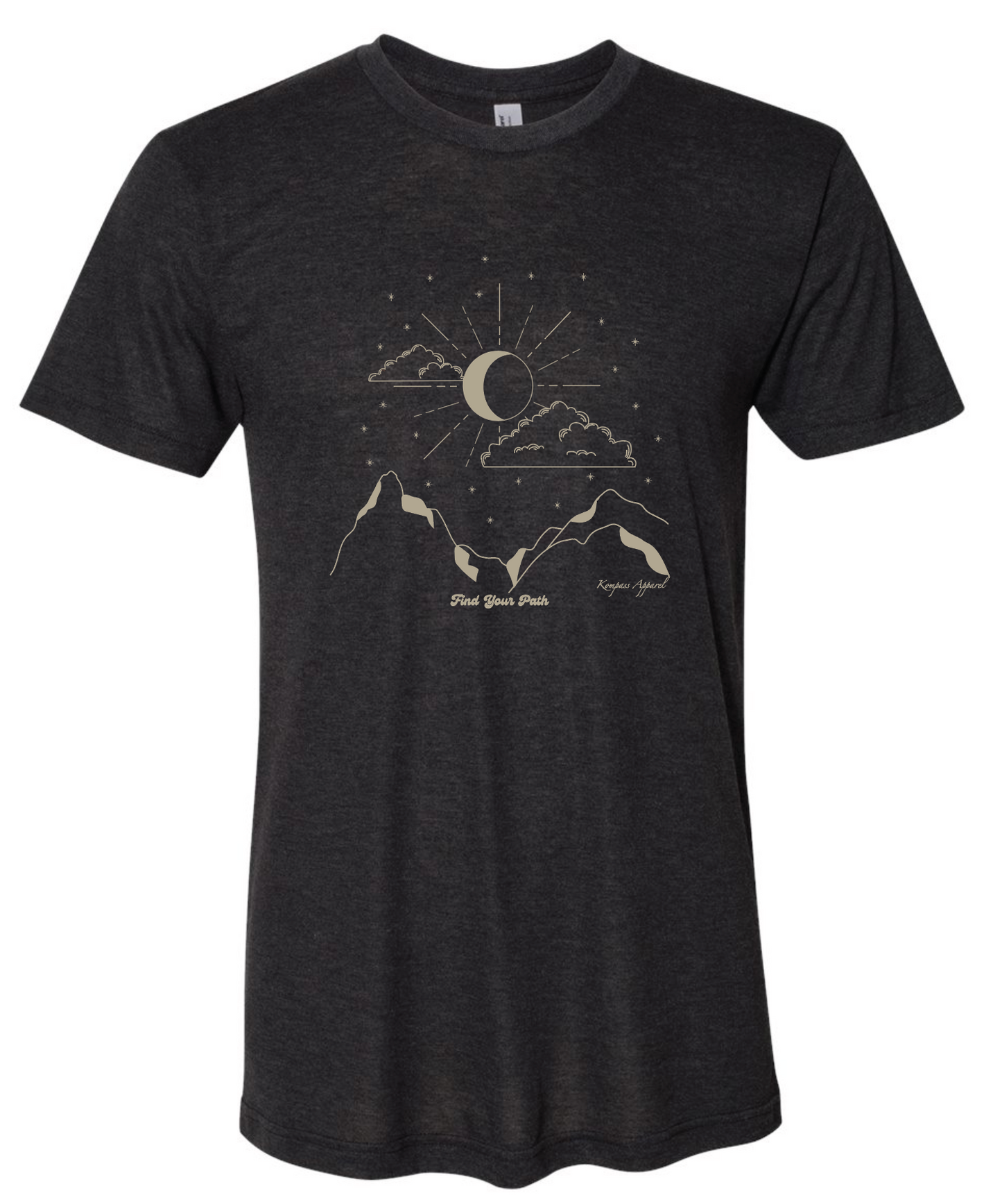 Charcoal Black Moon Tee