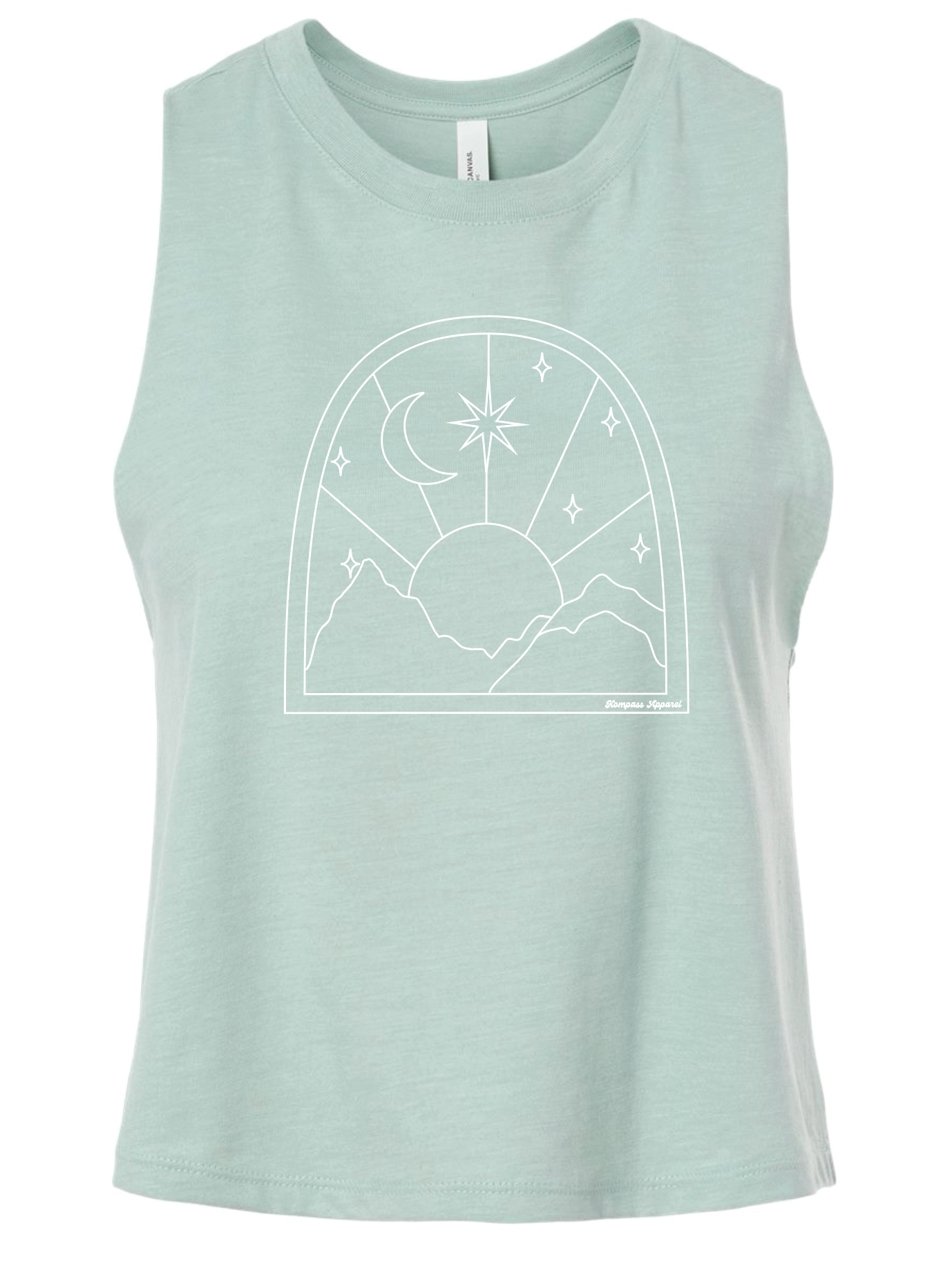 Starlight racerback crop tank top
