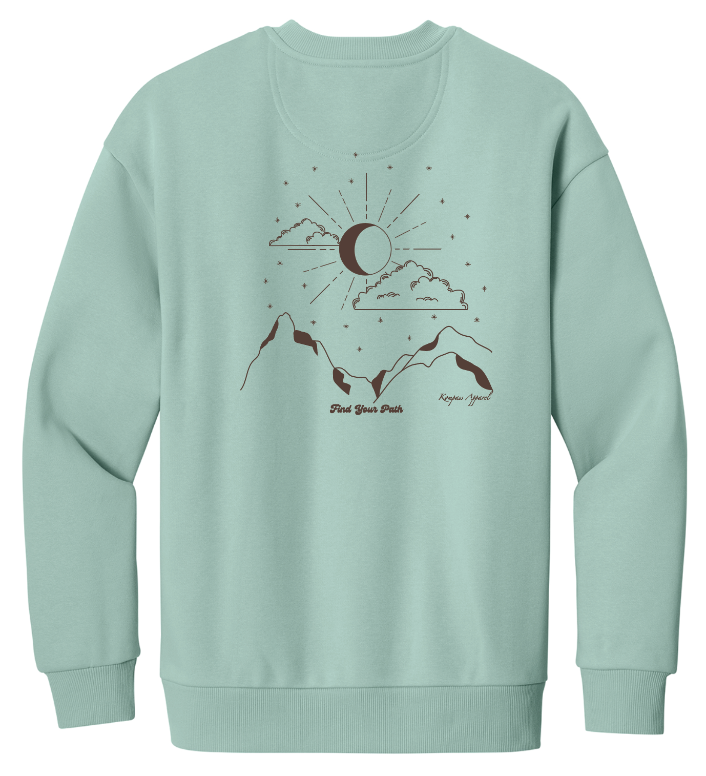 Sage Moon Crewneck Sweatshirt