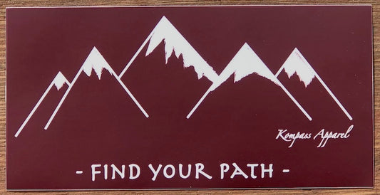 Find Your Path Bumper Sticker