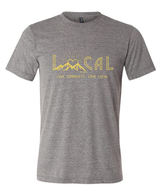 Love Local Tee Unisex - Gray Triblend