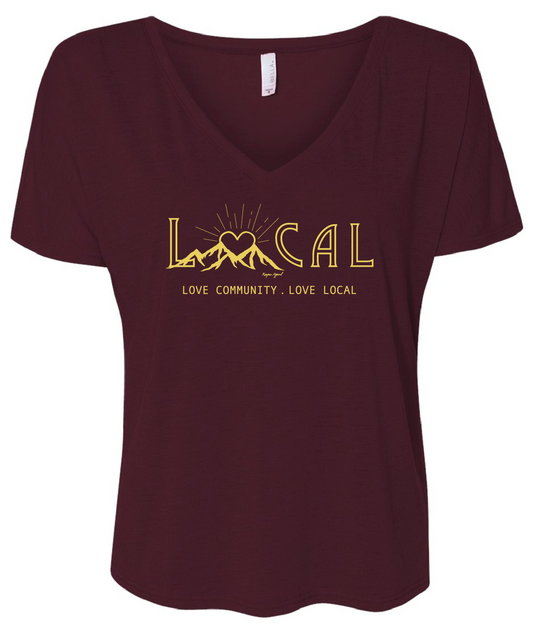 Love Local V-Neck Tee Womens