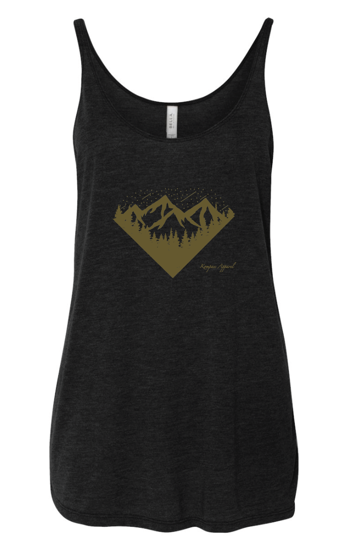 Black Wilderness Slouchy Tank