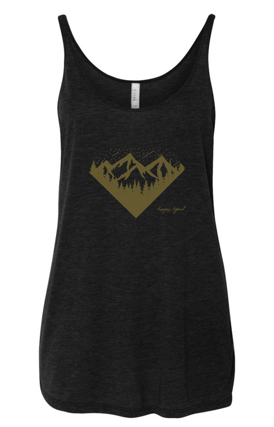 Black Wilderness Slouchy Tank