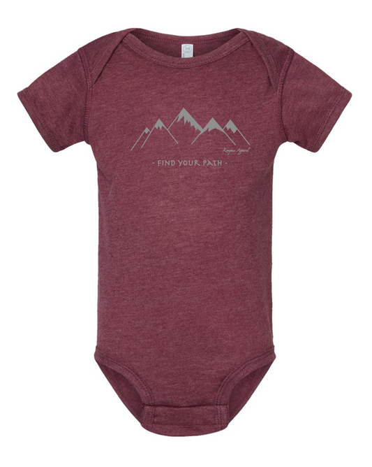 Find Your Path Onesie - Maroon