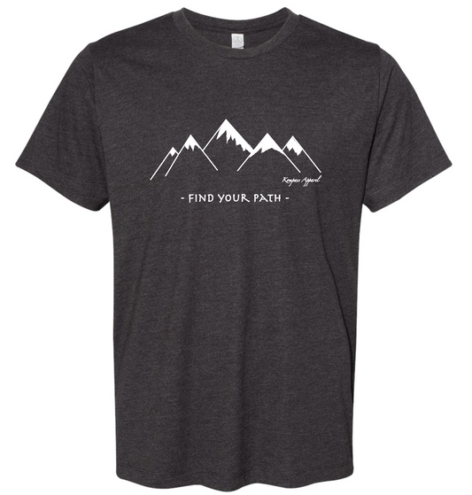 Find Your Path Charcoal Tee