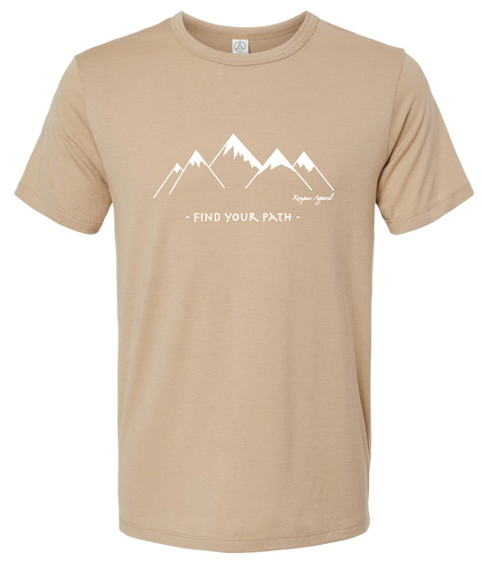 Find Your Path Tan Tee