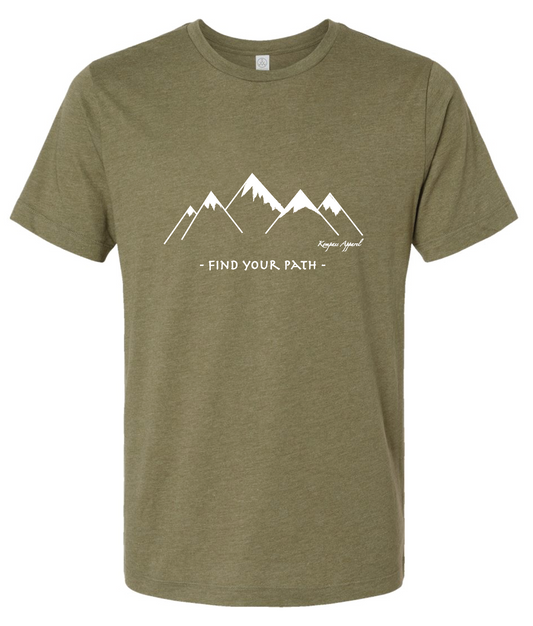 Find Your Path Military Green Tee