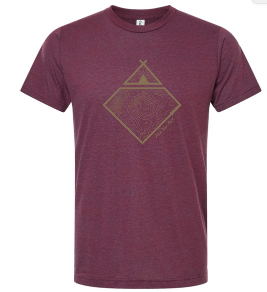Topo Tee- Maroon