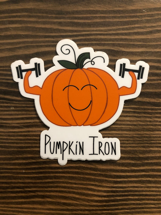 Pumpkin Iron Sticker