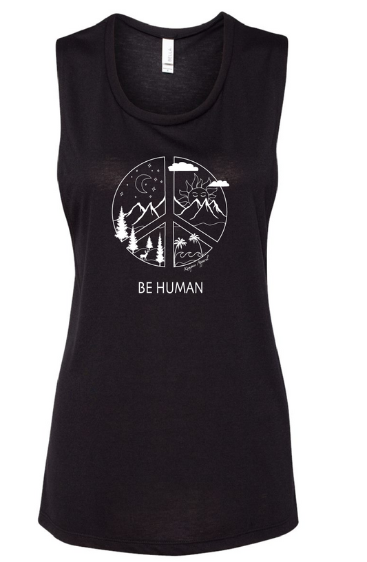 BE Human Womens Muscle Tank - Black