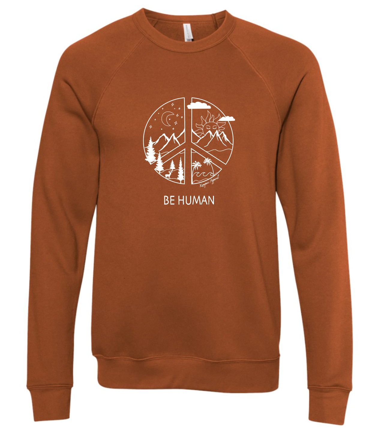 Be Human Sweatshirt - Burnt Orange