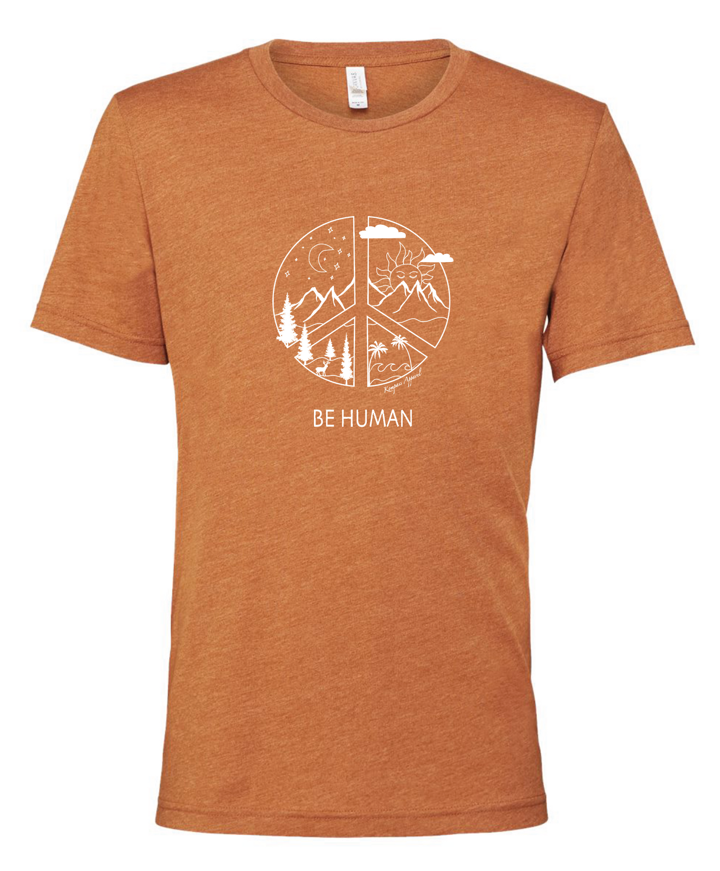 Be Human Tee - Burnt Orange