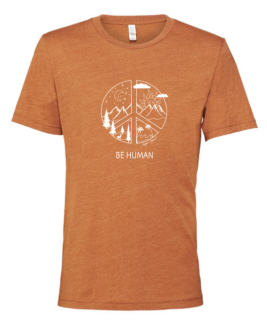 Be Human Tee - Burnt Orange