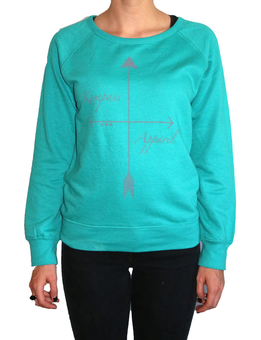 Teal Arrow Lightweight Crew Neck